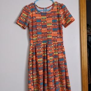 LulaRoe Amelia Dress Cassette Tapes
